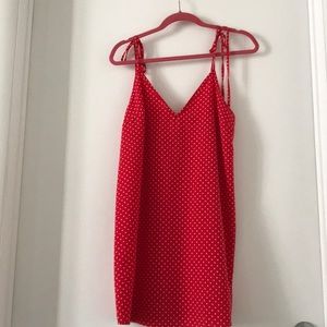 Free People Red Polka Dot Dress